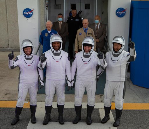SpaceX Crew-1 Astronaut Suit-Up & Walkout