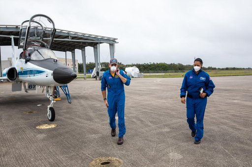 Crew for Boeing Missions Visit KSC