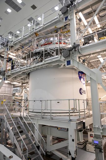 Artemis I ESA Logo Installation