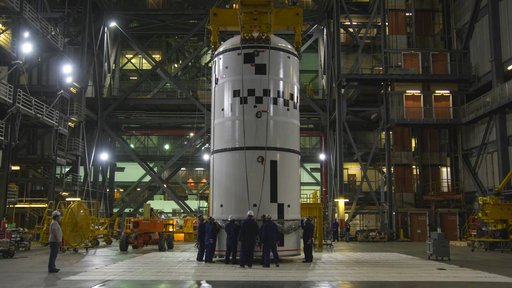 Artemis I LH Forward Segment Lift