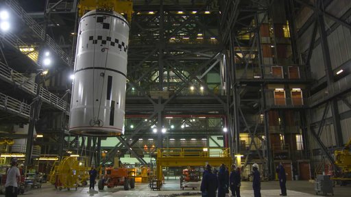 Artemis I LH Forward Segment Lift