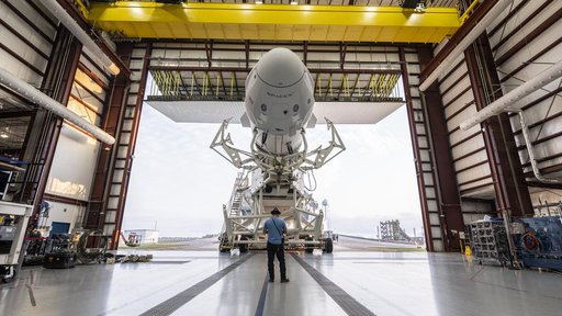 SpaceX Crew-2 Rollout at LC 39A