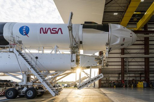 SpaceX Crew-2 Rollout at LC 39A