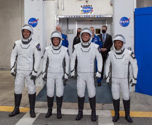 SpaceX Crew-2 Astronaut Walk-Out