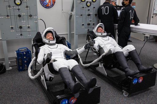 SpaceX Crew-2 Astronaut Suit-Up
