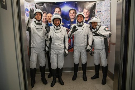 SpaceX Crew-2 Astronaut Suit-Up