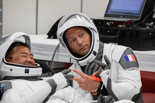 SpaceX Crew-2 Astronaut Suit-Up