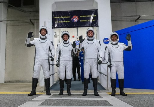 SpaceX Crew-2 Astronaut Walk-Out