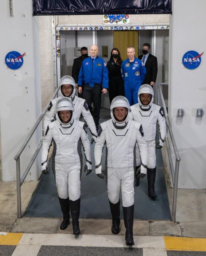 SpaceX Crew-2 Astronaut Walk-Out