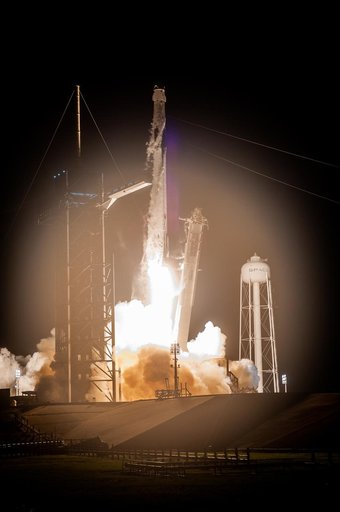 SpaceX Crew-2 Liftoff