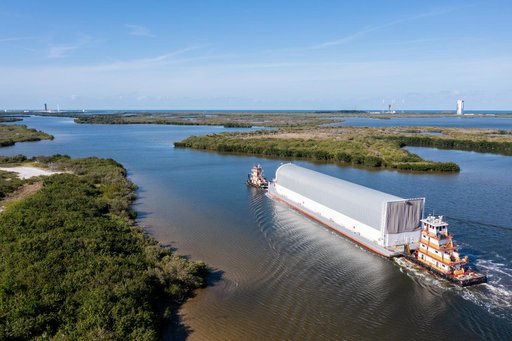 Artemis I Core Stage Arrival at KSC