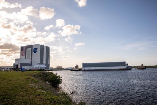 Artemis I Core Stage Arrival at KSC