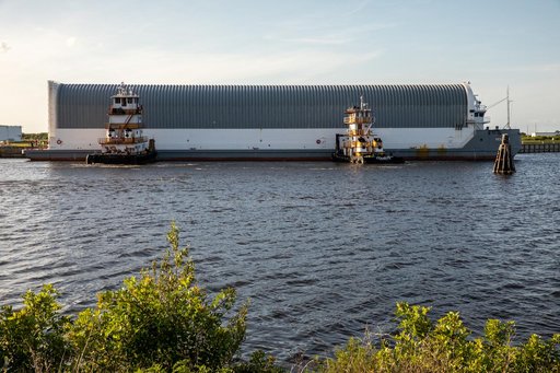 Artemis I Core Stage Arrival at KSC