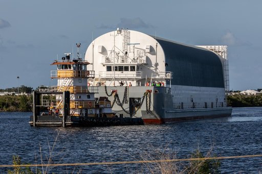 Artemis I Core Stage Arrival at KSC
