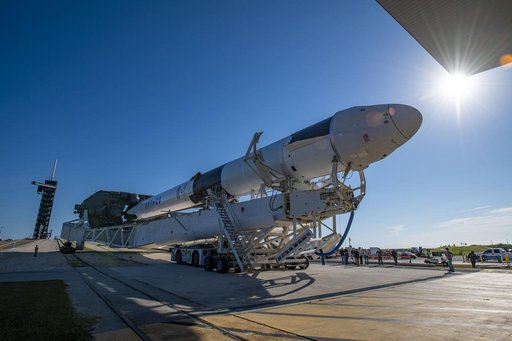SpaceX CRS-22 Rollout at LC-39A