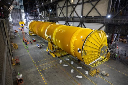Artemis I SLS Core Stage Prep for Lift/Mate