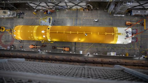 Artemis I SLS Core Stage Prep for Lift/Mate