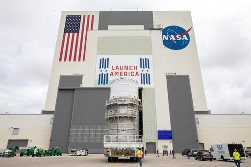 Artemis I ICPS Arrival at VAB