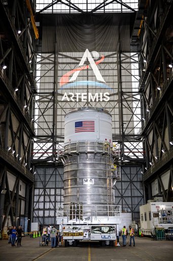 Artemis I ICPS Arrival at VAB