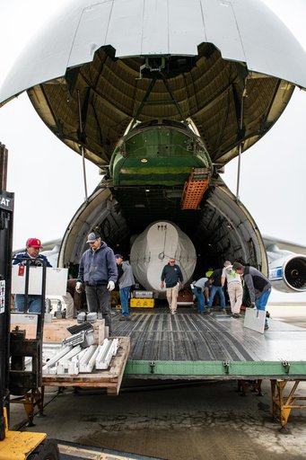 Landsat 9 Atlas V Booster Offload and Transport