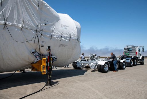 Landsat 9 Atlas V Booster Offload and Transport