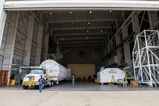 Landsat 9 Atlas V Booster Offload and Transport