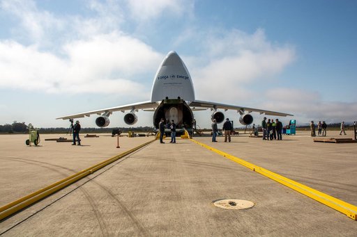 Landsat 9 Atlas V Booster Offload and Transport