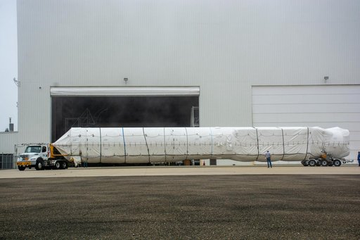 Landsat 9 Atlas V Booster Offload and Transport