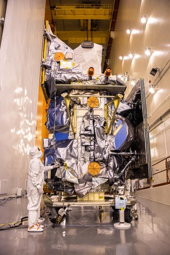 Landsat 9 Spacecraft (Observatory) Cover Removal