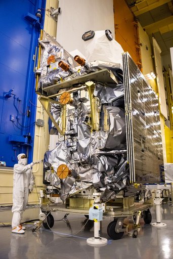 Landsat 9 Spacecraft (Observatory) Cover Removal