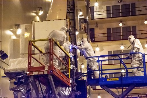 Landsat 9 Instrument Cover Removal