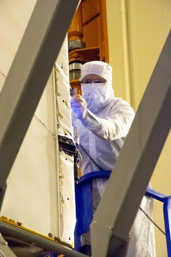 Landsat 9 Instrument Cover Removal