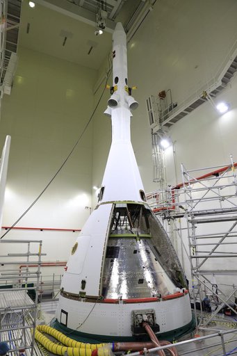 Artemis I Orion LAS Integration: OGIVE Installation, Second Pane