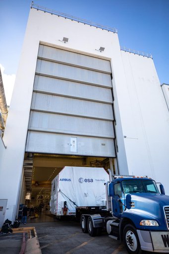 Artemis II - ESM Arrival, Offload, and Transport to O&C Building