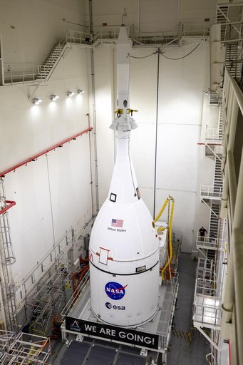 Artemis I Orion LAS Integration - LAS on KMAG Prepped for Transp