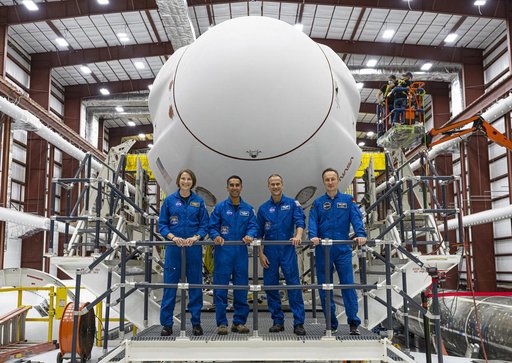 SpaceX Crew-3 Rollout for Launch