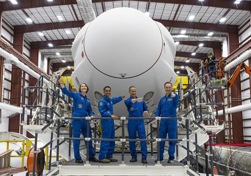 SpaceX Crew-3 Rollout for Launch