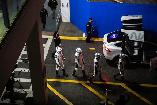 SpaceX Crew-3 Dry Dress Rehearsal - Suit Up and Walkout
