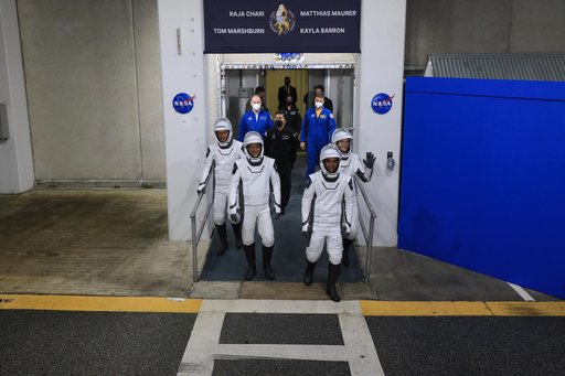 SpaceX Crew-3 Suit-Up and Walkout