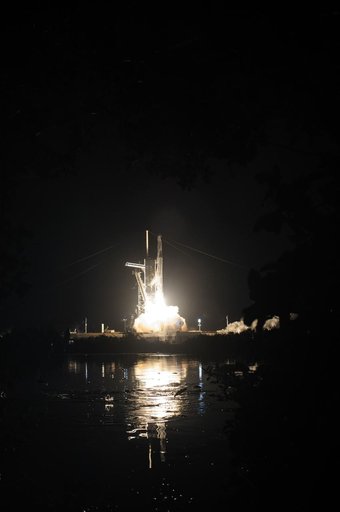 SpaceX Crew-3 Liftoff - Remote Camera #1
