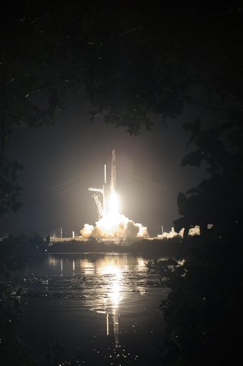SpaceX Crew-3 Liftoff - Remote Camera #1