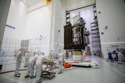 GOES-T Spacecraft Move to Encapsulation Bay