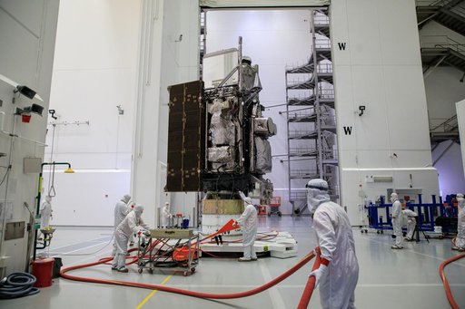 GOES-T Spacecraft Move to Encapsulation Bay