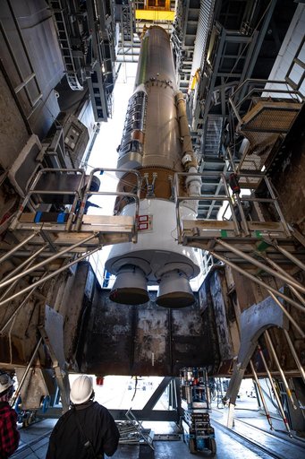 GOES-T Atlas V Launch Vehicle On Stand (LVOS)