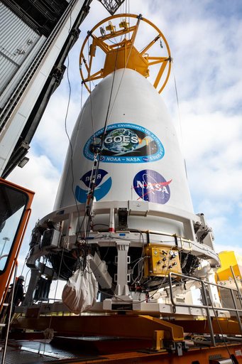 GOES-T Spacecraft Lift and Mate