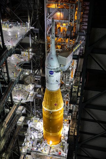 Artemis I WDR, Pre-Rollout Activities - Platforms Retracted
