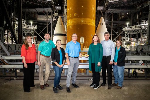 Baton Hand-Off from EGS Team to Artemis I Launch Team