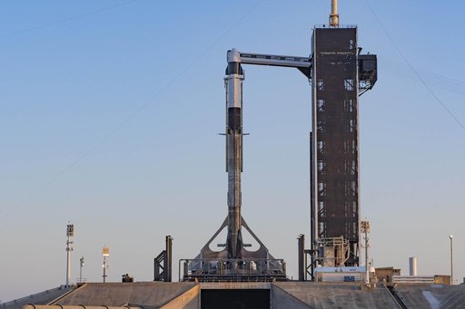 SpaceX Crew-4 Vertical at Launch Complex 39A