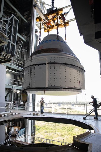 Boeing's CST-100 Starliner for OFT-2 Lift and Mate