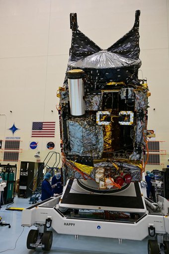 Psyche Spacecraft Transition from Vertical to Horizontal Test Configuration